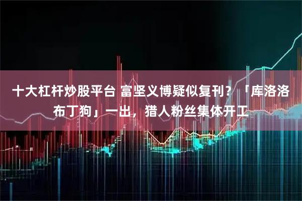 十大杠杆炒股平台 富坚义博疑似复刊？「库洛洛布丁狗」一出，猎人粉丝集体开工